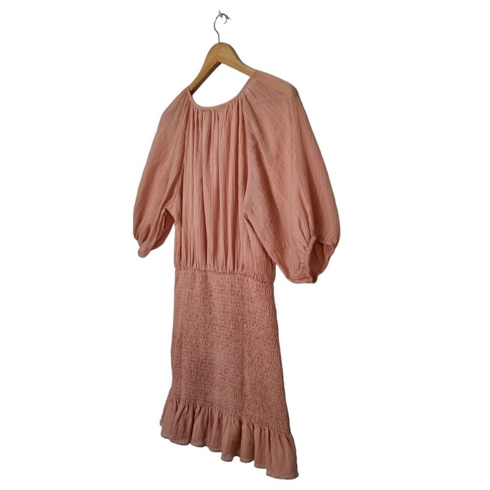 THE FATED Meiere Mini Dress Dusty Pink - Size 14 BNWT - Picture 7 of 9